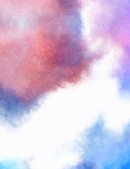 Watercolor painted background. Abstract Illustration wallpaper. Brush stroked painting. 2D Illustration.