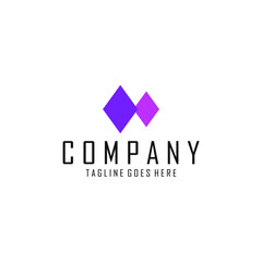 Obraz premium purple and pink rhombus logo image