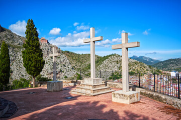 Camino hacia la ermita del calvario en Borriol