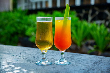 cocktail on the table