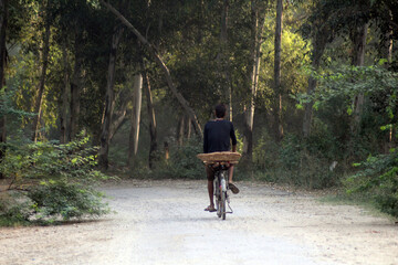 person riding a bicycle