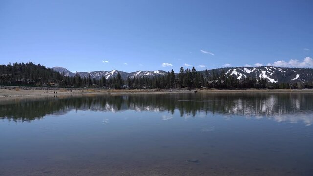 Big Bear Lake and Ski Resort on Mts San Bernardino Mountains California USA