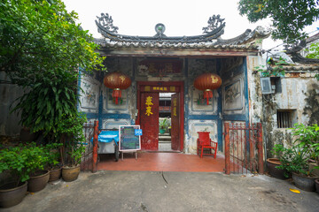 Beautiful gate of The So Heng Tai Mansion in Bangkok, Thailand