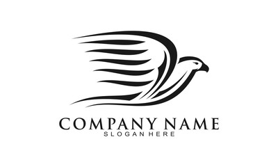 Elegant eagle vector logo