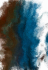 Watercolor painted background. Abstract Illustration wallpaper. Brush stroked painting. 2D Illustration.