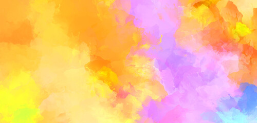 Brushed Painted Abstract Background. Brush stroked painting. Artistic vibrant and colorful wallpaper.
