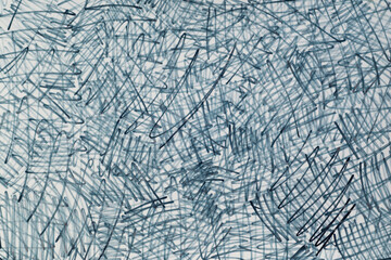gray marker doodles texture on white background