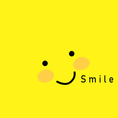 Fototapeta premium Smile icon Logo Vector Template Design