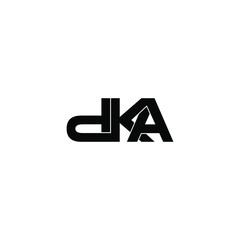 dka letter original monogram logo design