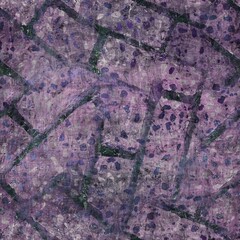 Dark moody purple and green seamless textural repeat pattern. Highly intricate and deeply detailed background swatch. Luxurious rich fashion textile feel.