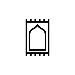 player mat icon. ramadan icon. perfect to logo, presentation, template, website, application, and more product. vector icon design line style