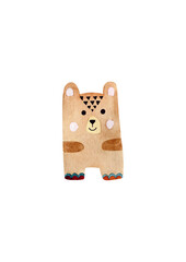  Watercolor Illustration of bear in scandinavian style for posters, wall art, decor. 