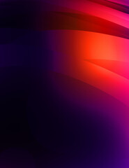 Abstract background with colorful gradient. Vibrant graphic wallpaper with stripes design. Fluid 2D illustration of modern movement.