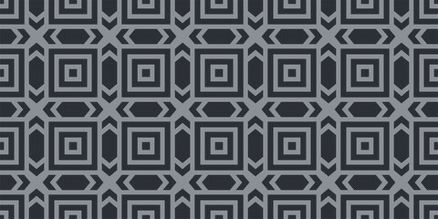 Modern geometric background. Black and white geometric pattern. Seamless pattern, texture. Vector graphics