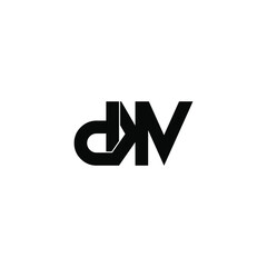 dkv letter original monogram logo design