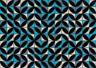 Abstract Geometric Pattern generative computational art illustration