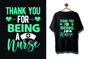 Nurse typography shirt