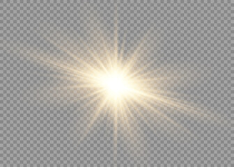 The dust sparks and golden stars shine with special light. Vector sparkles on a transparent background. Christmas light effect. Sparkling magical dust particles interior stock vector