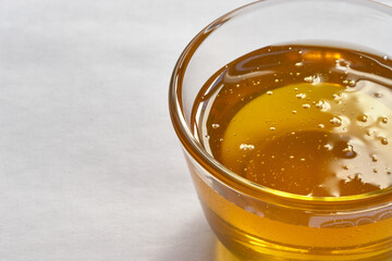 glass of honey