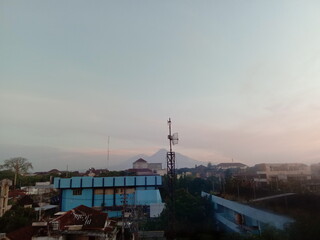 sunset over the river