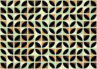 Abstract Geometric Pattern generative computational art illustration