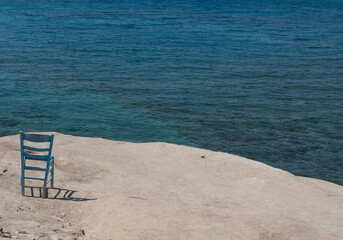beach chair on the beach