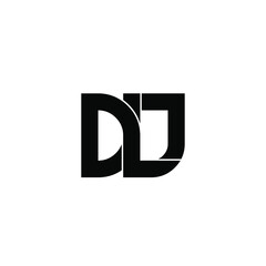 dlj letter original monogram logo design