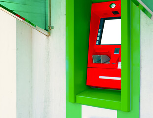 Cash deposit machine and withdraw money from atm card