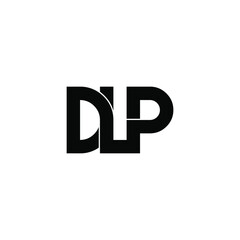 dlp letter original monogram logo design