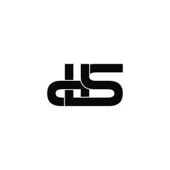 dls letter original monogram logo design