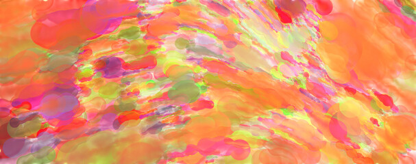 Contemporary art. Hand made painting. Modern artwork. Painting with brushstrokes of watercolor on surface. 2d illustration. Artistic background image. Abstract painting on canvas. Colorful texture.