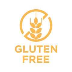 Fototapeta na wymiar Gluten Free Icon Vector Symbol Illustration
