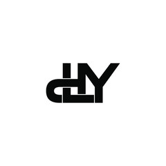 dly letter original monogram logo design