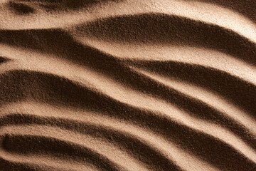 sand dunes in the desert with deep shadows
