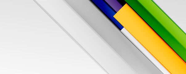 Multicolored lines background. Design template for business or technology presentations, internet posters or web brochure covers