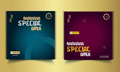 Ramamdan Special Social Media Post Design Template 