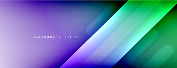 Dynamic lines abstract background. 3D shadow effects and fluid gradients. Modern overlapping forms