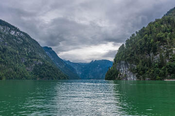 Fototapeta premium Landscape of the Konigsee Lake, Germany
