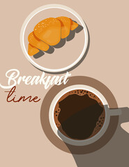 coffee and croissant