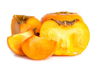 Fototapeta na wymiar persimmon fruit an isolated on a white background.