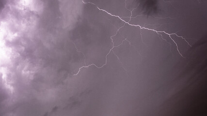 lightning in the sky