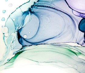 Abstract alcohol ink art drawing background fragment