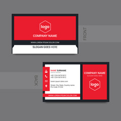 Creative modern business card design. Vector business card template.