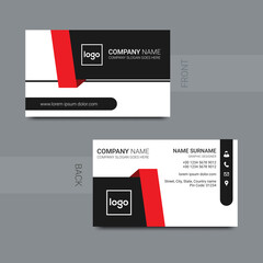 Creative modern business card design. Vector business card template.