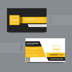 Creative modern business card design. Vector business card template.