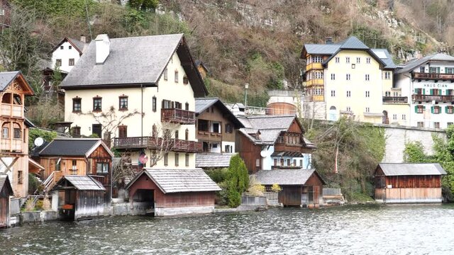 Impressions and Views of the Medieval City of Hallstatt in Austria