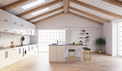 modern kitchen interior