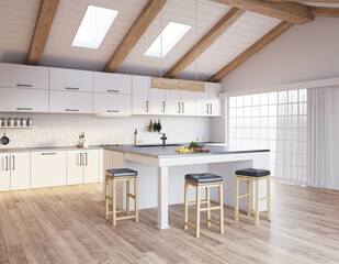 modern kitchen interior