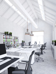 Fototapeta na wymiar modern office interior design concept