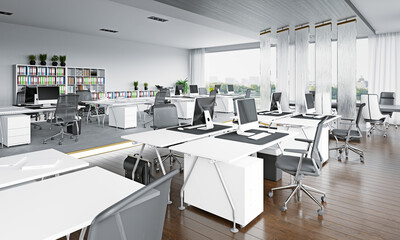 modern office interior design concept